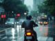 Ocho de cada diez accidentes de moto debidos al mal tiempo los causa la lluvia