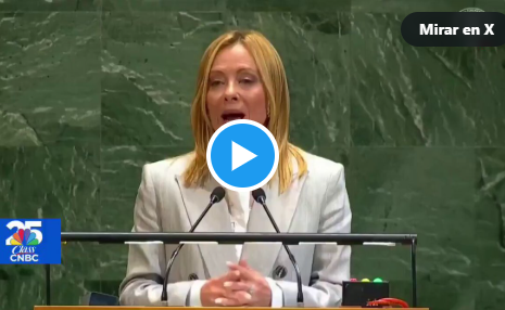 Meloni avergüenza a quien sigue apoyando el genocidio del Estado israelí y canta las 40 a Trump Meloni avergüenza a quien sigue apoyando el genocidio del Estado israelí y canta las 40 a Trump